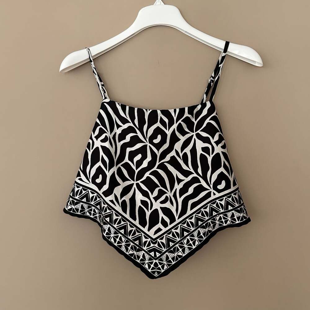 NWT Japna L Resort Wear Wide Leg Pants & Cami Top 2 Piece Set Beach Boho Hawaii - Picture 2 of 11